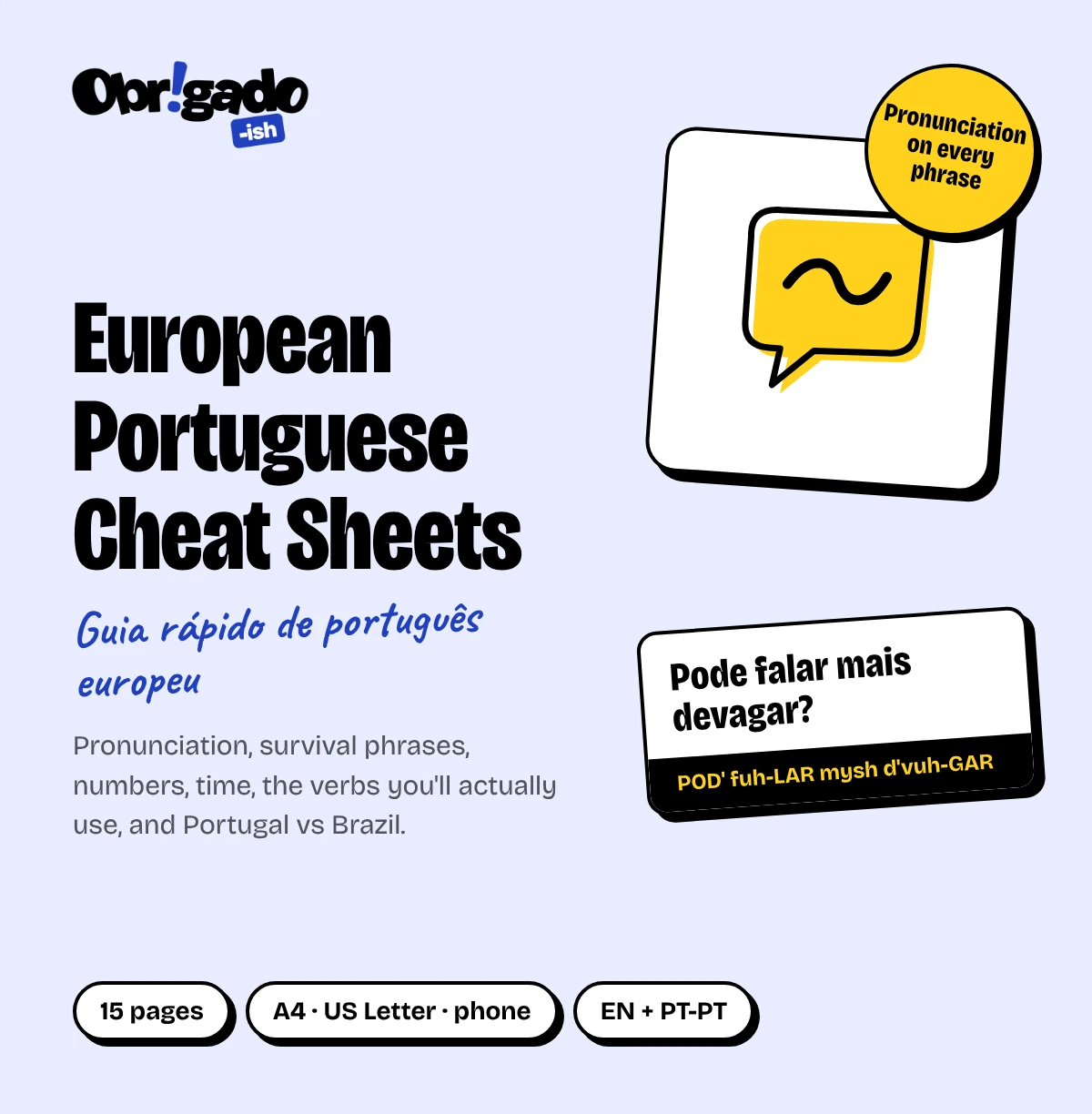 Fiches de portugais européen